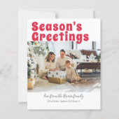 Personalisiertes Foto und Weihnachtskarte (Vorderseite)