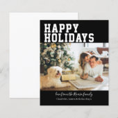 Personalisiertes Foto und Weihnachtskarte (Vorne/Hinten)