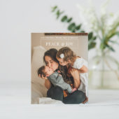 Personalisiertes Foto und Weihnachtskarte (Stehend Vorderseite)