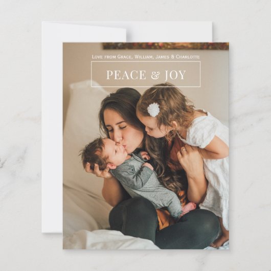 Personalisiertes Foto und Weihnachtskarte (Vorderseite)