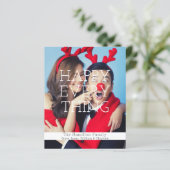 Personalisiertes Foto und Weihnachtskarte (Stehend Vorderseite)