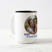 PERSONALISIERTES FOTO UNI FREUNDE FÜR GIFT ZWEIFARBIGE TASSE (Vorderseite Links)