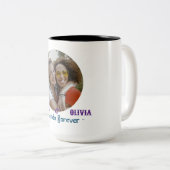 PERSONALISIERTES FOTO UNI FREUNDE FÜR GIFT ZWEIFARBIGE TASSE (VorderseiteRechts)