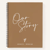 Personalisiertes Foto - unser Story Couple Journal Notizblock (Vorderseite)