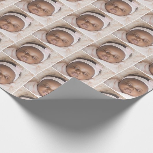 Personalisiertes Foto Upload Design Ihr eigenes Bi Geschenkpapier (Ecke)