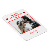 Personalisiertes Foto Valentinstag Flexible Magnet (Rechte Seite)