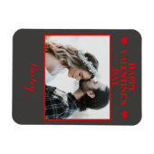Personalisiertes Foto Valentinstag Flexible Magnet (Horizontal)