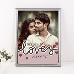 Personalisiertes Foto Valentinstag Liebe Thr Poster