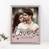 Personalisiertes Foto Valentinstag Liebe Thr Poster