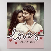 Personalisiertes Foto Valentinstag Liebe Thr Poster (Vorne)