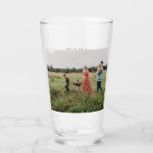 Personalisiertes Foto Vatertag Trinkglas Glas (Vorderseite)