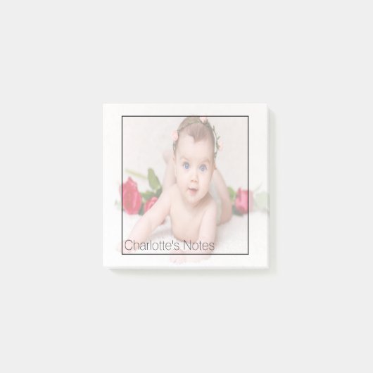 Personalisiertes Foto verblasst Post-it Klebezettel (Vorderseite)