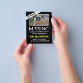 Personalisiertes Foto, Vermisst, verlorenes Hausti Flyer (Gruppe)