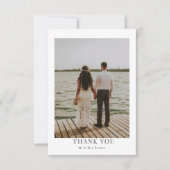 Personalisiertes Foto Vielen Dank Dankeskarte (Vorderseite)