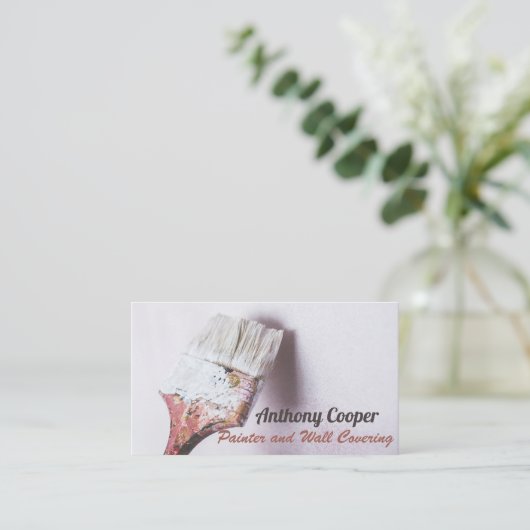 Personalisiertes Foto Visitenkarte (Stehend Vorderseite)