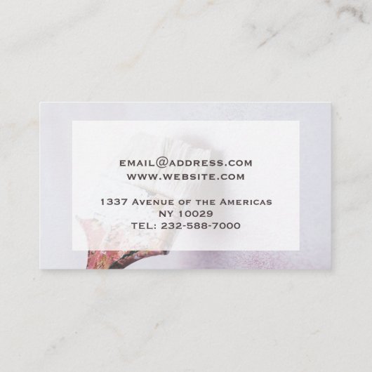 Personalisiertes Foto Visitenkarte (Rückseite)