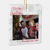 Personalisiertes Foto von benutzerdefinierten Text Keramikornament (Rechts)