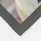 Personalisiertes Foto von Haustieren und Textdotie Fleecedecke (Ecke)