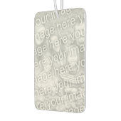 Personalisiertes Foto Wedding Pink Gingham Autolufterfrischer (Links)