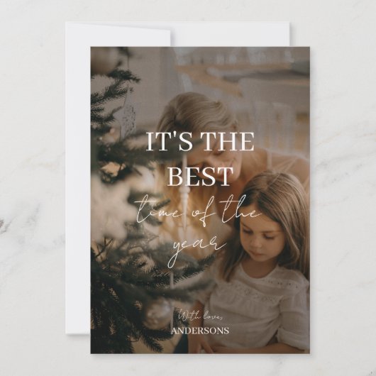 "Personalisiertes Foto Weihnachten (Vorderseite)