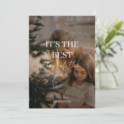"Personalisiertes Foto Weihnachten (Stehend Vorderseite)