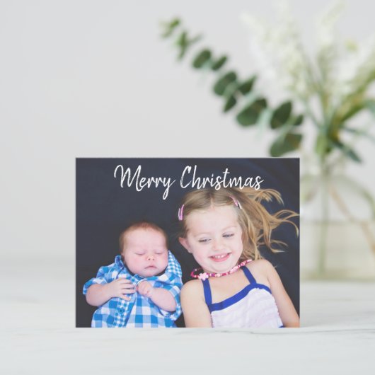 Personalisiertes Foto Weihnachten (Stehend Vorderseite)