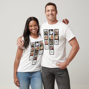 Personalisiertes Foto Weihnachten 9 FotoCollage T-Shirt