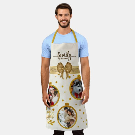 Personalisiertes Foto Weihnachten Familie ist alle Schürze (Getragen)