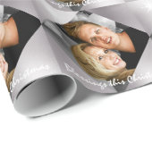 Personalisiertes Foto Weihnachten Geschenkpapier (Rolleneckpunkt)