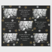 Personalisiertes Foto Weihnachten Geschenkpapier (Flach)