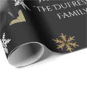 Personalisiertes Foto Weihnachten Geschenkpapier (Rolleneckpunkt)