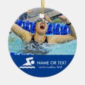 Personalisiertes Foto Weihnachten Keramik Ornament (Vorne)