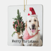 Personalisiertes Foto Weihnachten Keramikornament (Links)