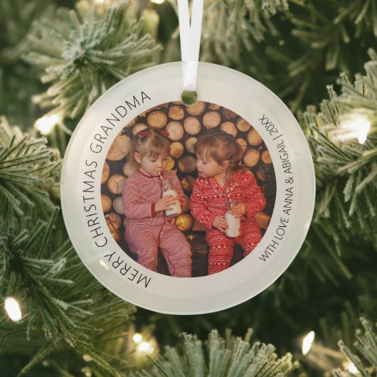 Personalisiertes Foto Weihnachten Ornament Aus Glas (InSitu)