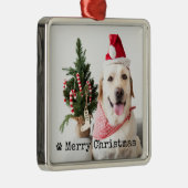 Personalisiertes Foto Weihnachten Ornament Aus Metall (Rechts)
