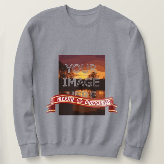 Personalisiertes Foto Weihnachts-Jumper Sweatshirt (Design vorne)