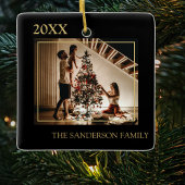 Personalisiertes Foto Weihnachtsbaum Keramikornament