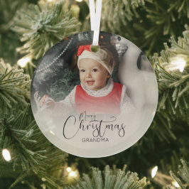 Personalisiertes Foto | Weihnachtsbaum Ornament Aus Glas