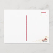 Personalisiertes Foto Weihnachtsfeiertag Postkarte (Rückseite)