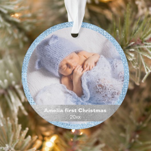 Personalisiertes Foto Weihnachtsgeschenk Ornament (Baum)