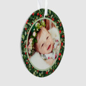 Personalisiertes Foto Weihnachtsgeschenk Ornament (Vorderseite)