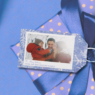 Personalisiertes Foto Weihnachtsgeschenk Tag Geschenkanhänger