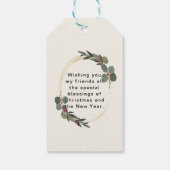 Personalisiertes Foto Weihnachtsgeschenk-Tags Geschenkanhänger (Rückseite)