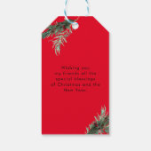 Personalisiertes Foto Weihnachtsgeschenk-Tags Geschenkanhänger (Rückseite)