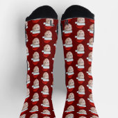 Personalisiertes Foto Weihnachtsmannmütze Weihnach Socken (Oben)