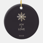 Personalisiertes Foto Weihnachtsschmuck (Hinten)