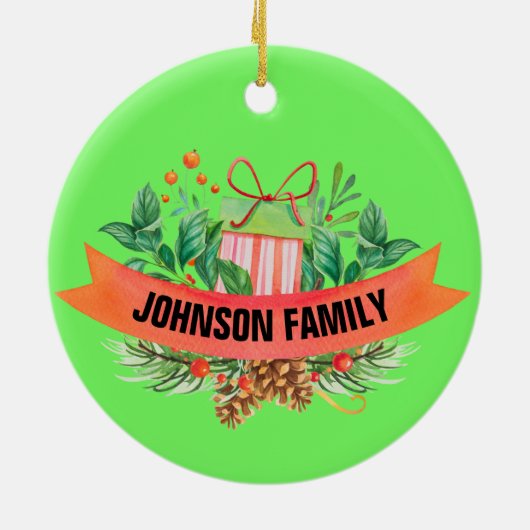 Personalisiertes Foto Weihnachtsschmuck (Hinten)