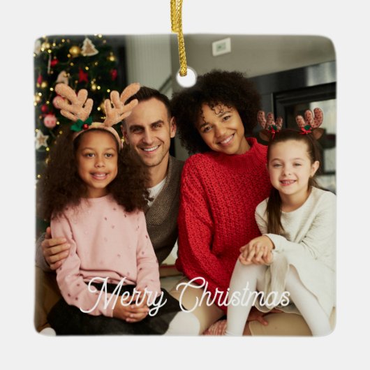 Personalisiertes Foto Weihnachtsschmuck (Vorderseite)