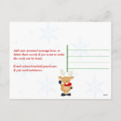 Personalisiertes FOTO Weihnachtsschmuck Postkarte (Rückseite)