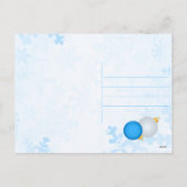 Personalisiertes FOTO Weihnachtsschmuck Postkarte (Rückseite)